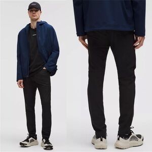 Lululemon ABC Slim-Fit 5 Pocket Utilitech Pant Black Trousers Men's Size 32